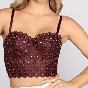 Windsor bedazzled party top